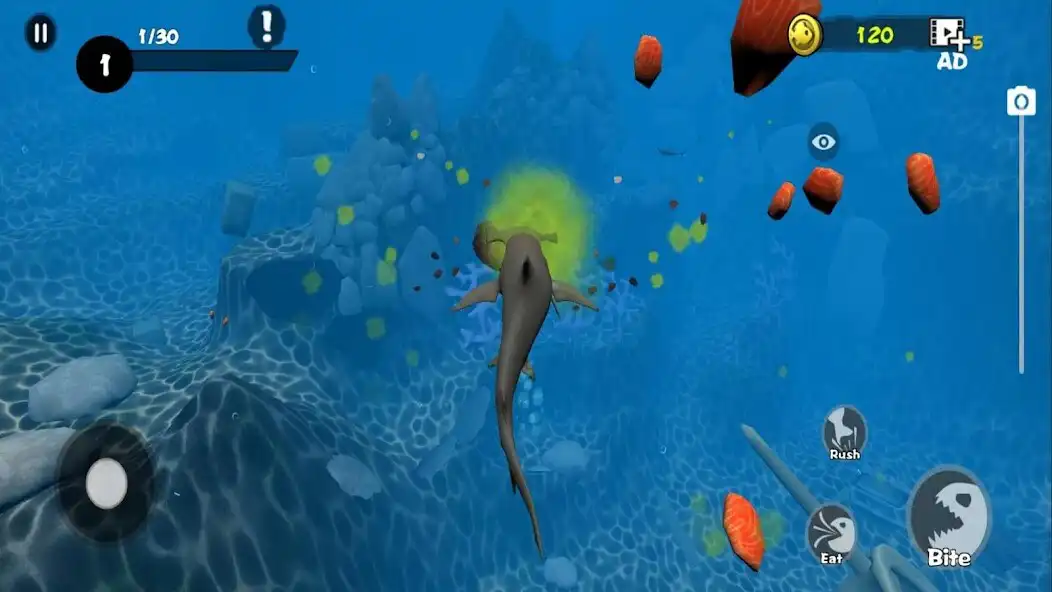 Play Fish Grow and Evolution as an online game Fish Grow and Evolution with UptoPlay