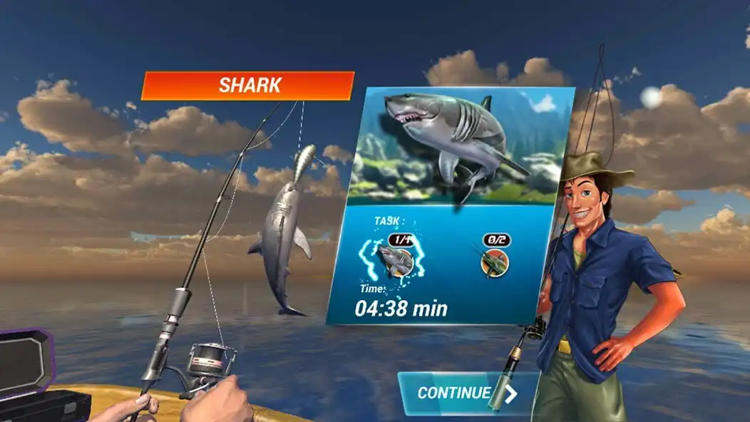 Play Fishing Deep Sea Simulator 3D - Go Fish Now 2020 as an online game Fishing Deep Sea Simulator 3D - Go Fish Now 2020 with UptoPlay