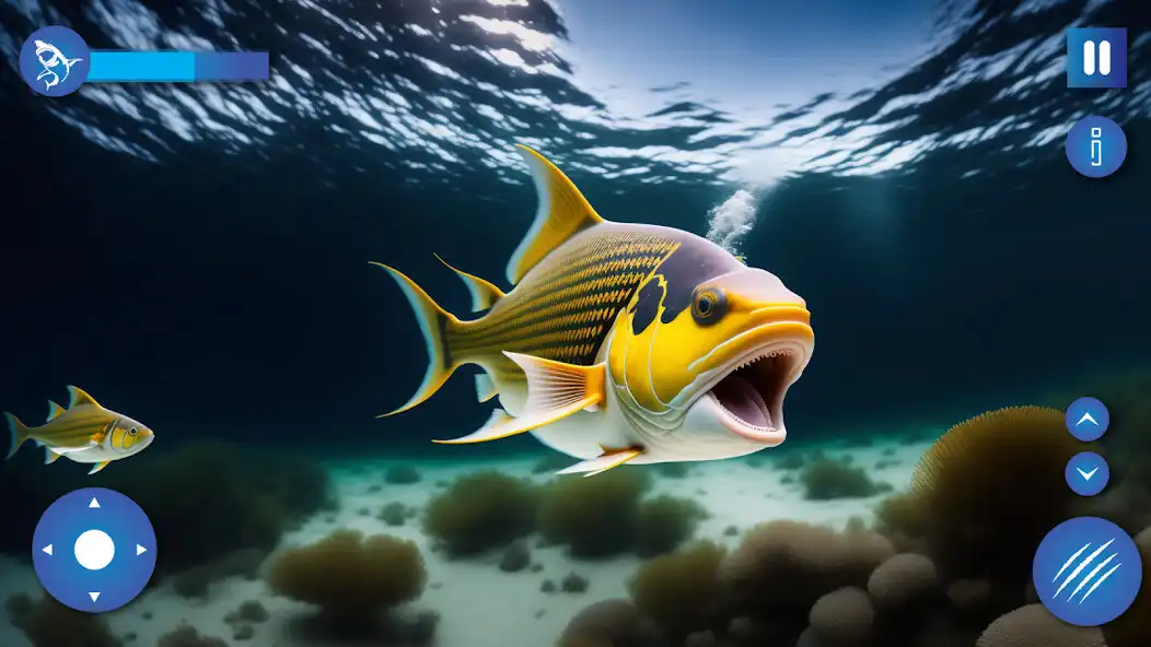 Play Fish.io save the Piranha King as an online game Fish.io save the Piranha King with UptoPlay