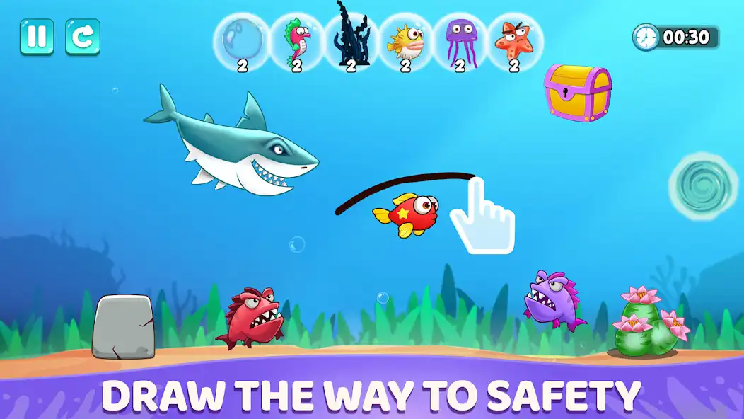 Play Fish Journey: Draw to Save  and enjoy Fish Journey: Draw to Save with UptoPlay
