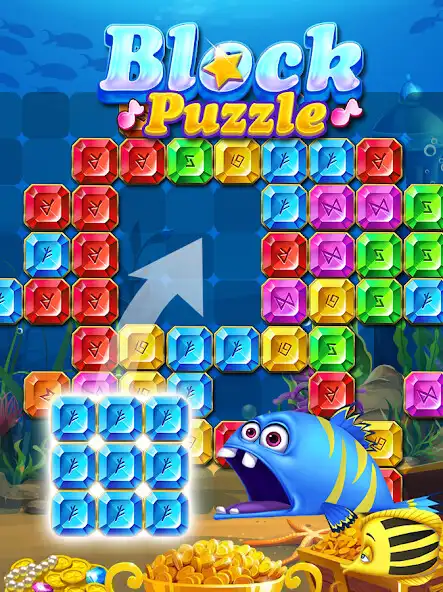 Play Fish Ocean Block Blast as an online game Fish Ocean Block Blast with UptoPlay