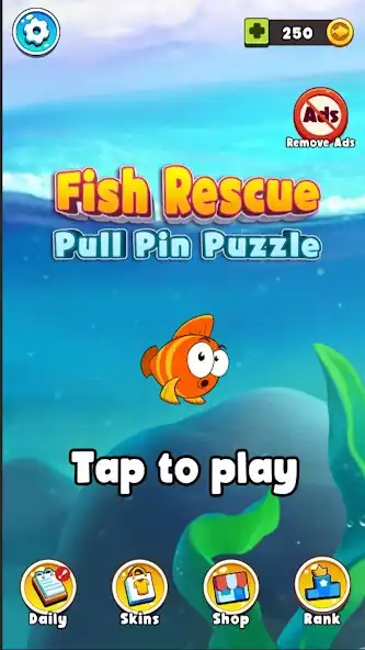 Play Fish Rescue - Pull Pin Puzzle  and enjoy Fish Rescue - Pull Pin Puzzle with UptoPlay