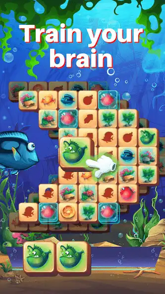Play Fish Tiles: mahjong match game as an online game Fish Tiles: mahjong match game with UptoPlay