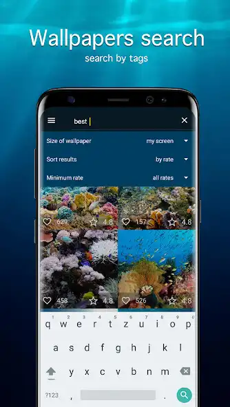 Play Fish Wallpapers PRO as an online game Fish Wallpapers PRO with UptoPlay