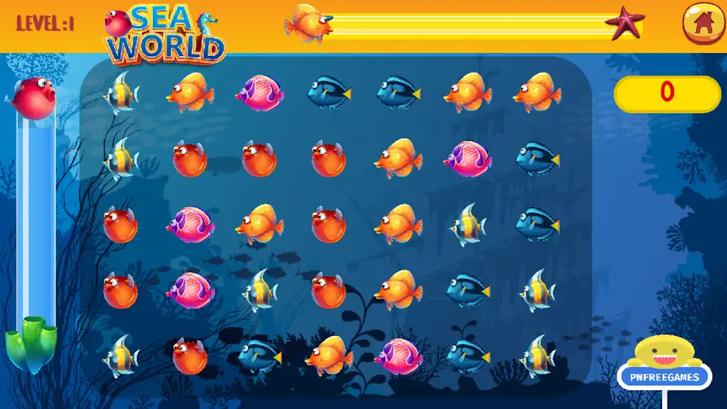 Play Fish World Puzzle as an online game Fish World Puzzle with UptoPlay