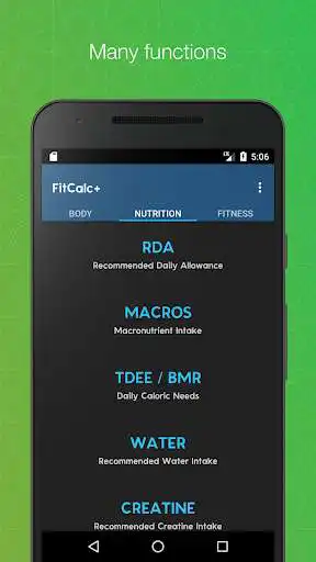 Play FitCalc+ Fitness & Health Calculator - Gym Tools as an online game FitCalc+ Fitness & Health Calculator - Gym Tools with UptoPlay