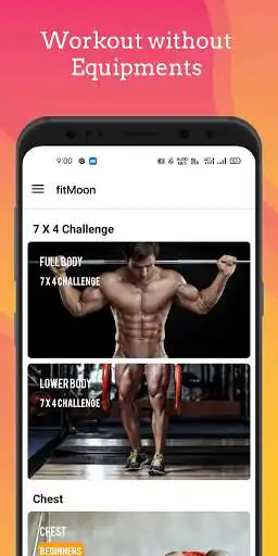 Play fitMoon - No equipment and Home Workout  and enjoy fitMoon - No equipment and Home Workout with UptoPlay