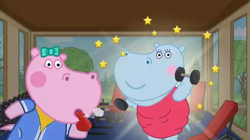 Play Fitness Games: Hippo Trainer
