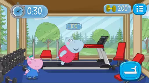 Play Fitness Games: Hippo Trainer