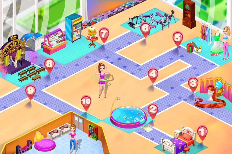 Play Fitness girls lifestyle as an online game Fitness girls lifestyle with UptoPlay