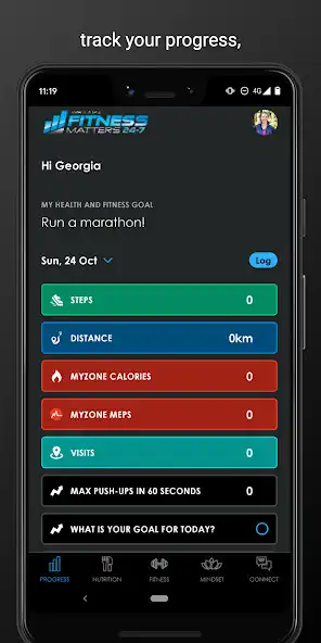 Play Fitness Matters Anywhere as an online game Fitness Matters Anywhere with UptoPlay