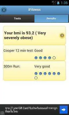 Play FitTest - Fitness tests