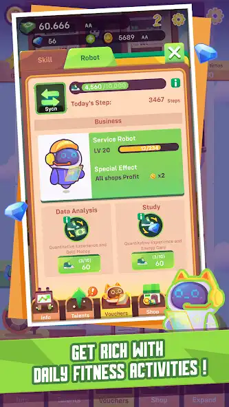 Play Fit Tycoon - idle clicker game as an online game Fit Tycoon - idle clicker game with UptoPlay