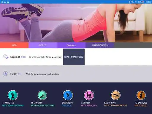 Play Fit with Baby as an online game Fit with Baby with UptoPlay
