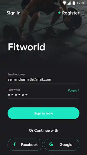 Play Fitworld - Ionic Template as an online game Fitworld - Ionic Template with UptoPlay