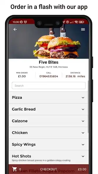 Play Five Bites as an online game Five Bites with UptoPlay