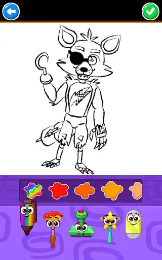 Play Five Coloring Nightmare HD  and enjoy Five Coloring Nightmare HD with UptoPlay