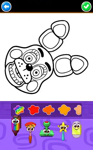 Play Five Coloring Nightmare HD as an online game Five Coloring Nightmare HD with UptoPlay