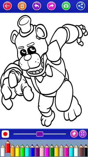 Play Five coloring nightsmare game  and enjoy Five coloring nightsmare game with UptoPlay