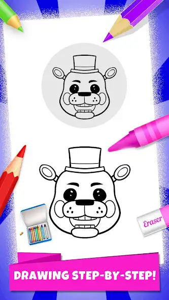 Play five coloring nightsmare  and enjoy five coloring nightsmare with UptoPlay