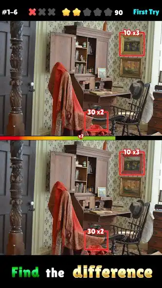 Play Five Differences MAX as an online game Five Differences MAX with UptoPlay
