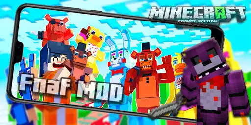Play Five Night Freddy Mod for Minecraft PE  and enjoy Five Night Freddy Mod for Minecraft PE with UptoPlay