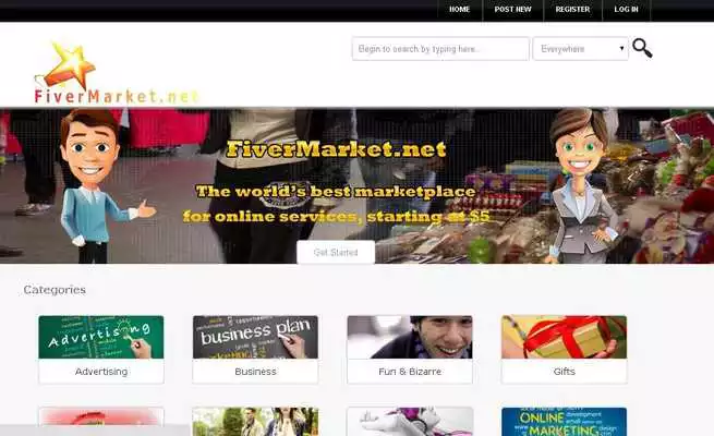 Play fivermarket marketplace