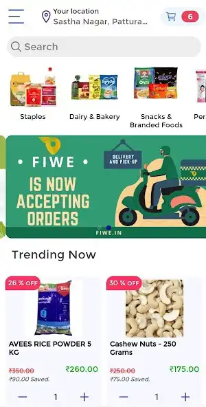 Play FIWE Grocery - Order fresh fruits, vegies, grocery as an online game FIWE Grocery - Order fresh fruits, vegies, grocery with UptoPlay