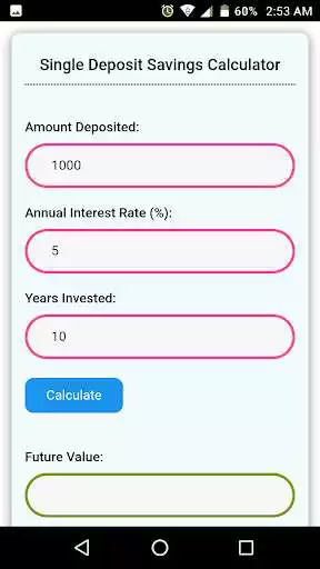 Play APK Fixed Deposit Calculator  and enjoy Fixed Deposit Calculator with UptoPlay com.fdcalc