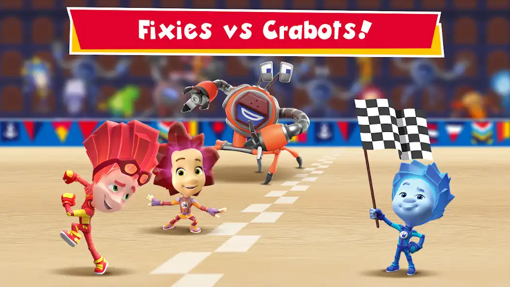 Play Fixies vs Crabots: Cool Game!  and enjoy Fixies vs Crabots: Cool Game! with UptoPlay
