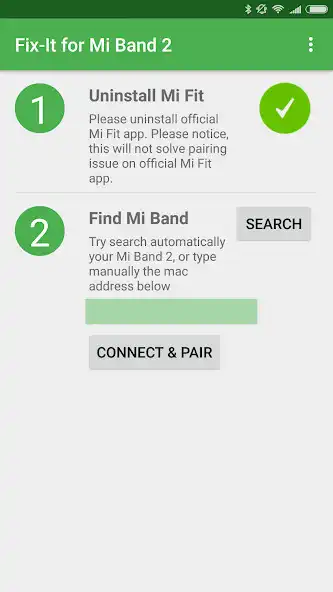 Play Fix-it for Mi Band 2