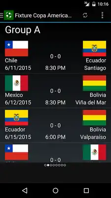Play Fixture Copa America 2015