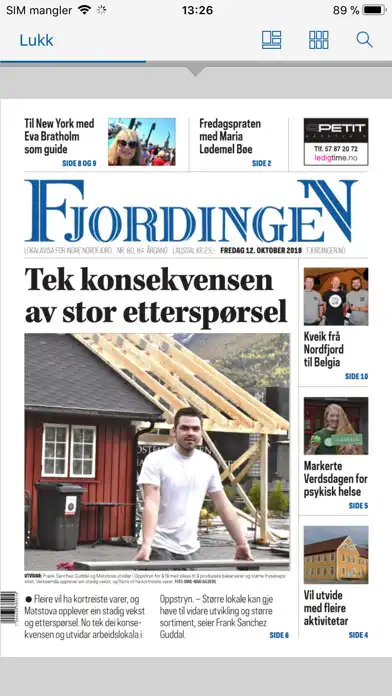 Play Fjordingen eAvis as an online game Fjordingen eAvis with UptoPlay