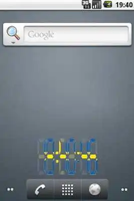 Play Flag LCD Clock Widget Sweden