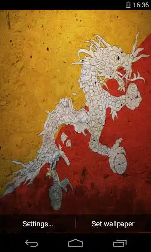 Play Flag of Bhutan Live Wallpapers  and enjoy Flag of Bhutan Live Wallpapers with UptoPlay