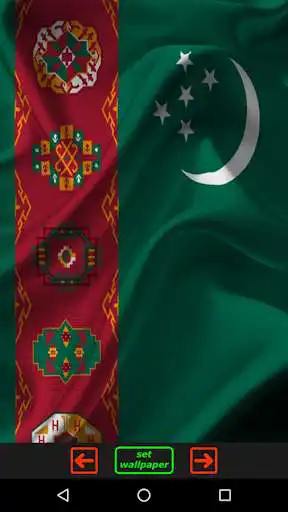 Play Flag of Turkmenistan as an online game Flag of Turkmenistan with UptoPlay