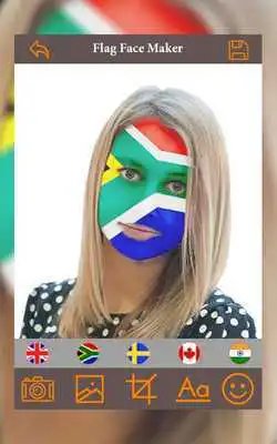 Play Flag On Face Paint Your Face DP Profile Maker