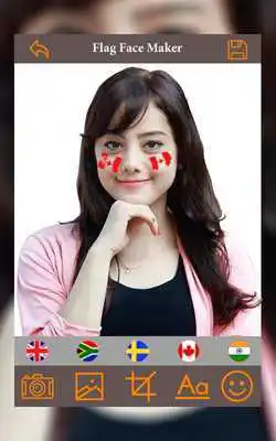 Play Flag On Face Paint Your Face DP Profile Maker