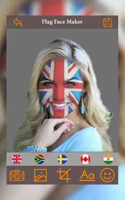 Play Flag On Face Paint Your Face DP Profile Maker