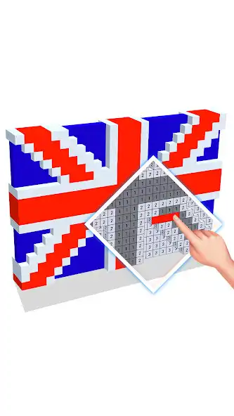 Play Flags 3D Color by Number as an online game Flags 3D Color by Number with UptoPlay
