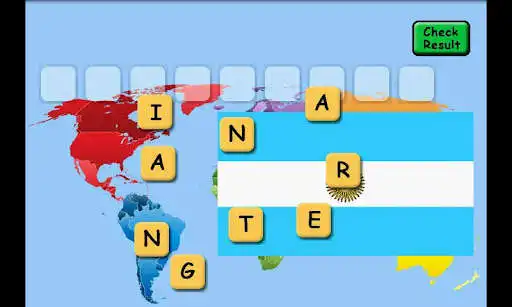 Play Flag Scrabbling as an online game Flag Scrabbling with UptoPlay