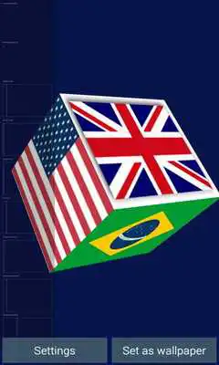 Play Flags of The World in 3D Cube