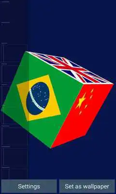 Play Flags of The World in 3D Cube