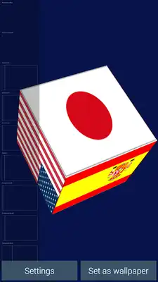 Play Flags of The World in 3D Cube