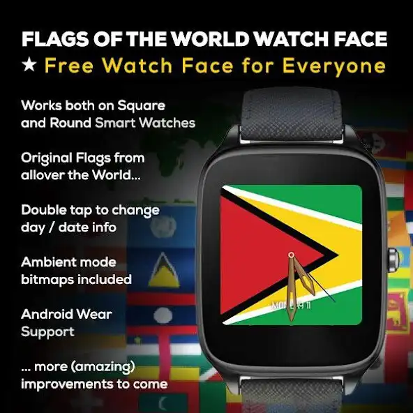 Play Flags of the World Watch Face as an online game Flags of the World Watch Face with UptoPlay