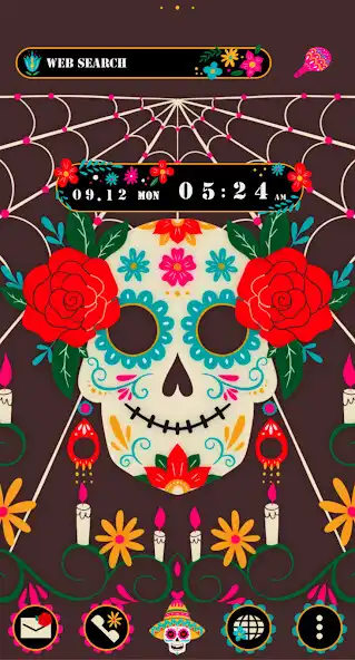 Play Flamboyant Skulls Theme +HOME  and enjoy Flamboyant Skulls Theme +HOME with UptoPlay