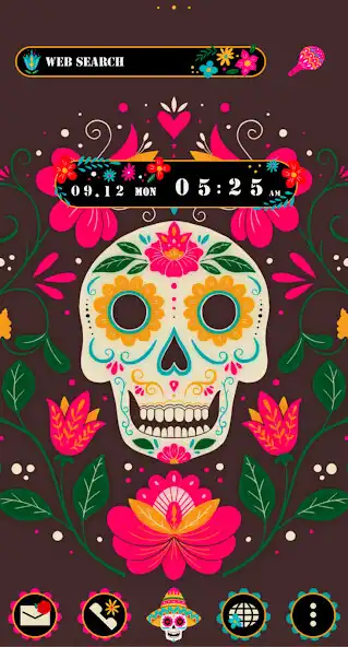 Play Flamboyant Skulls Theme +HOME as an online game Flamboyant Skulls Theme +HOME with UptoPlay