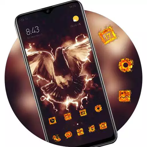Play Flame bird theme bathing fire pigeon APK