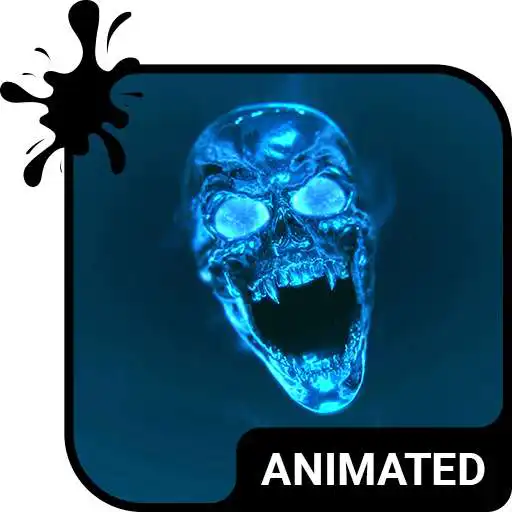 Play Flame Skull Animated Keyboard + Live Wallpaper APK