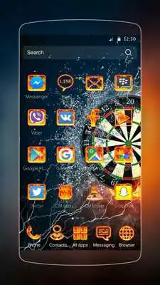 Play Flaming Dart Board
